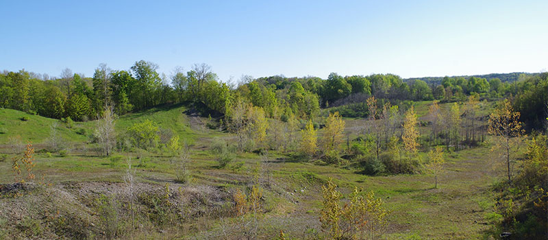 gravel pit on Lost Acres property at Baltimore Woods