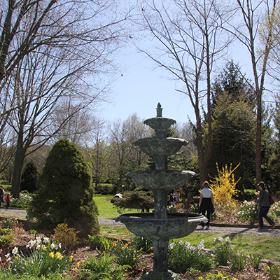 Fountain at Sycamore Hill Gardens.