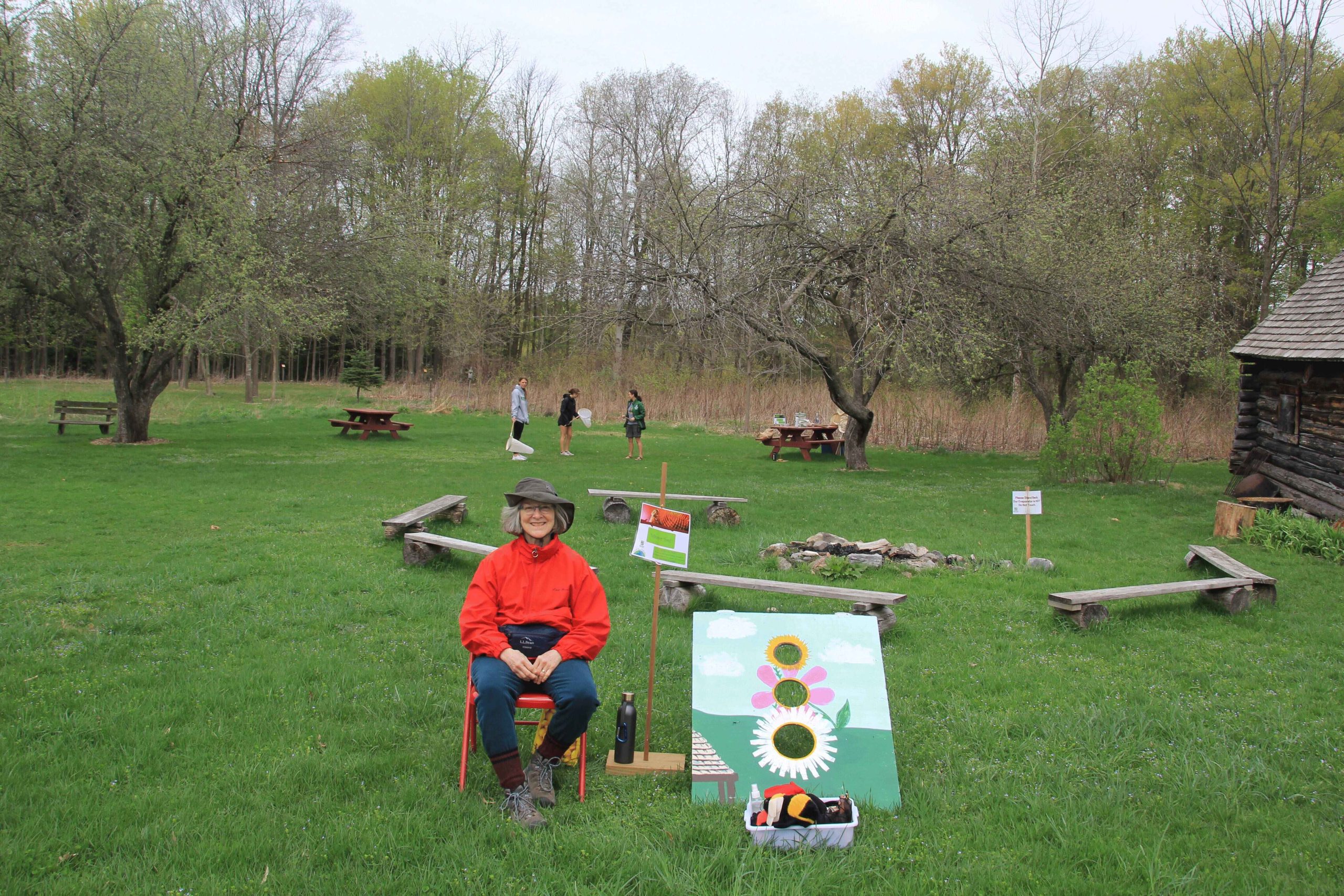 Volunteer at the 2023 Earth Day Celebration at Baltimore Woods.