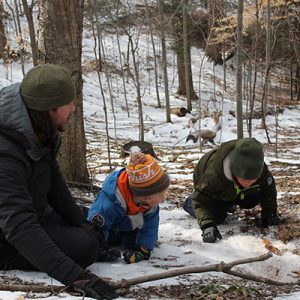 NLE winter class at Baltimore Woods