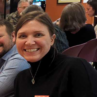 Photograph of Laura Christopher, Board Treasurer of Baltimore Woods Nature Center.