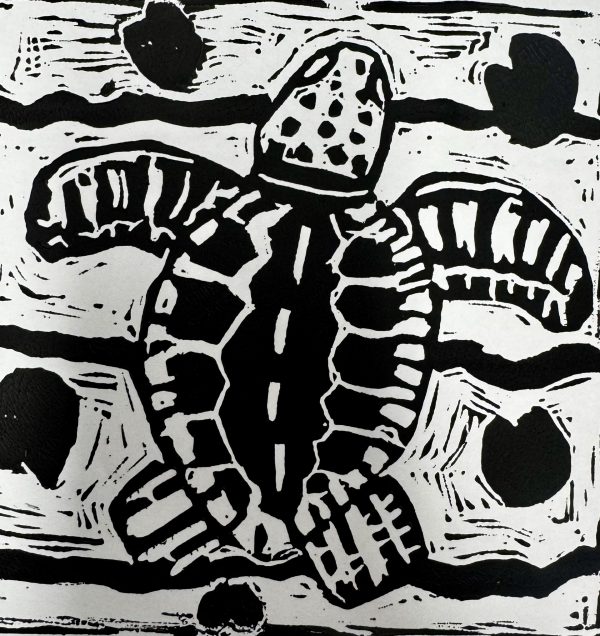NellieGGr8Turtle.jpg "Turtle" piece by a local student, Nellie G.