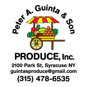 Guinta Produce Full Color Logo with Contact