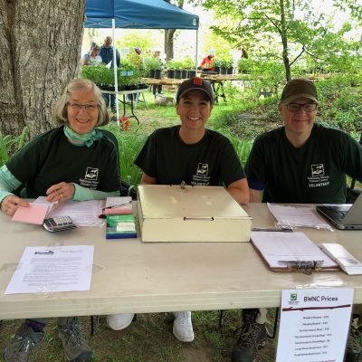Native Plant Sale volunteers at Baltimore Woods Nature Center.