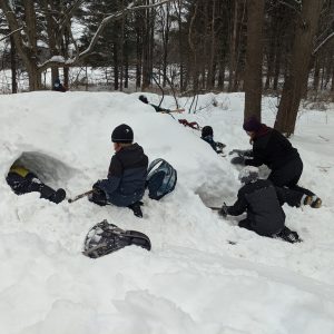 February Trail School participants at Baltimore Woods