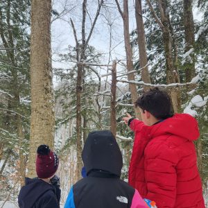 March Trail School participants at Baltimore Woods