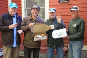 A-Team volunteers at Baltimore Woods with Skaneateles Bakery treats.