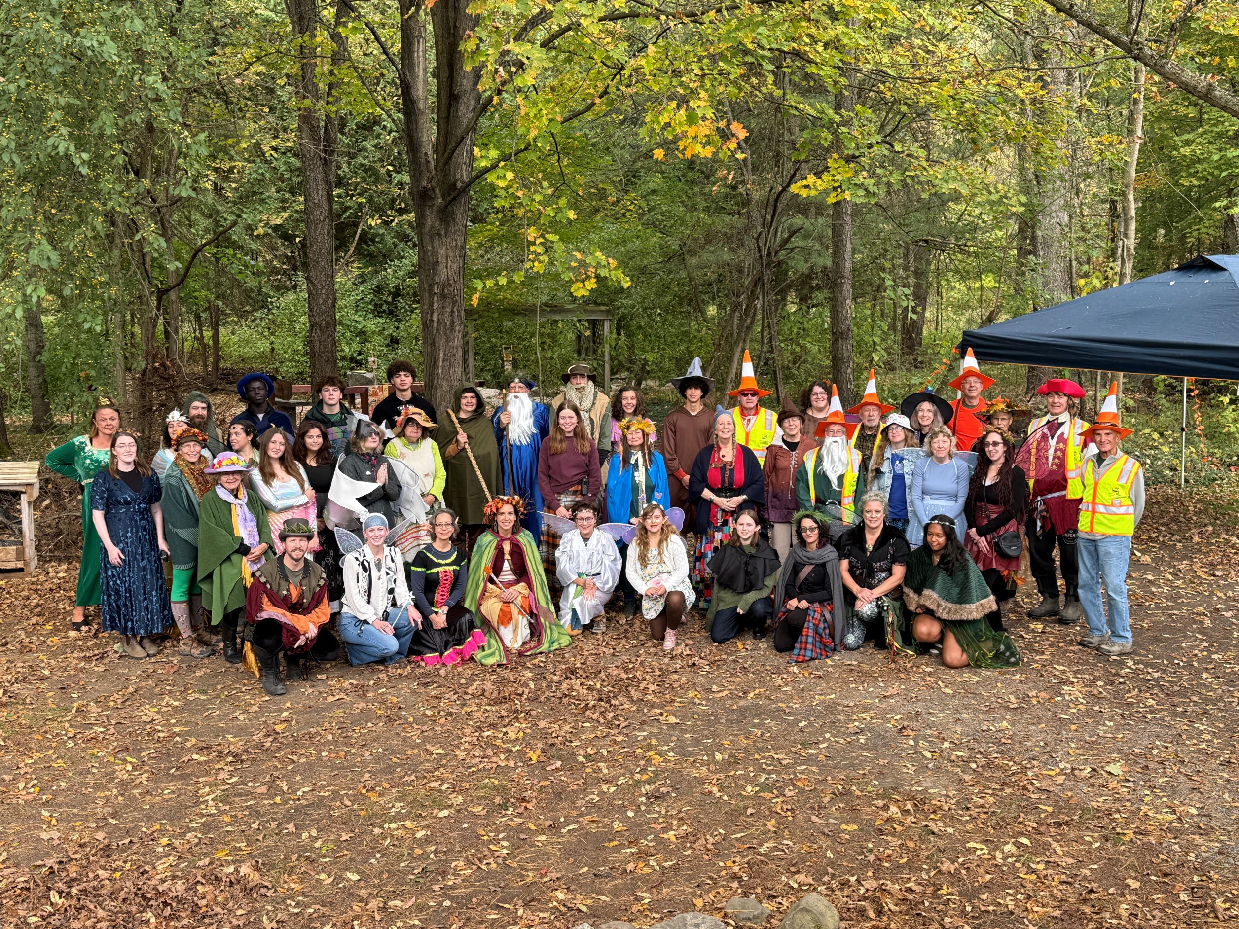 Volunteers at the Baltimore Woods Autumnal Fairy Festival