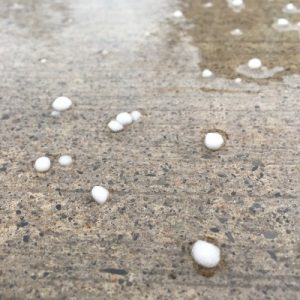 Graupel on sidewalk_400x400