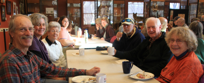 One of the early volunteer lunches in the 2000s